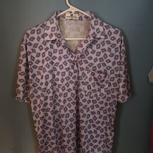 Pierre Balmain Lavender Patterned Men's Shirt